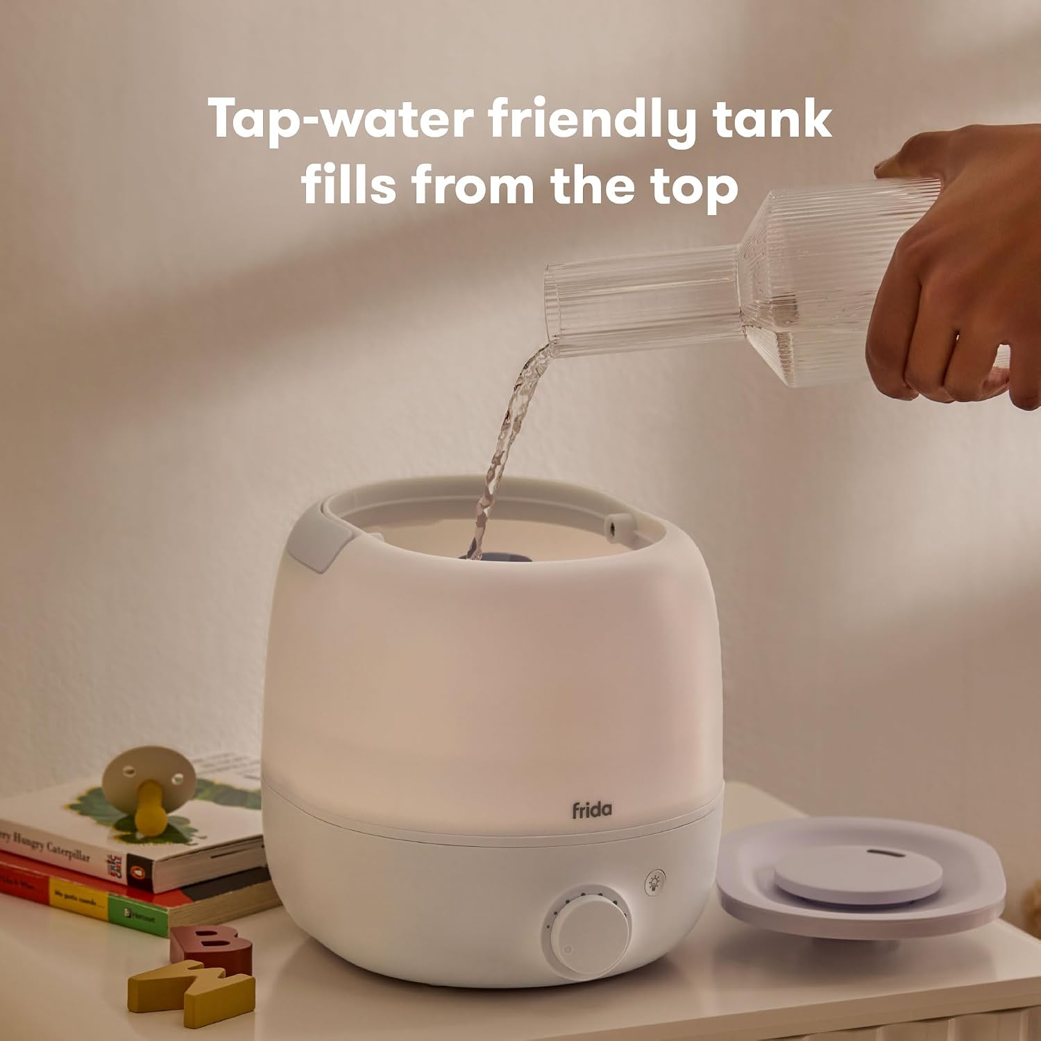 Humidifier top fill in nursery