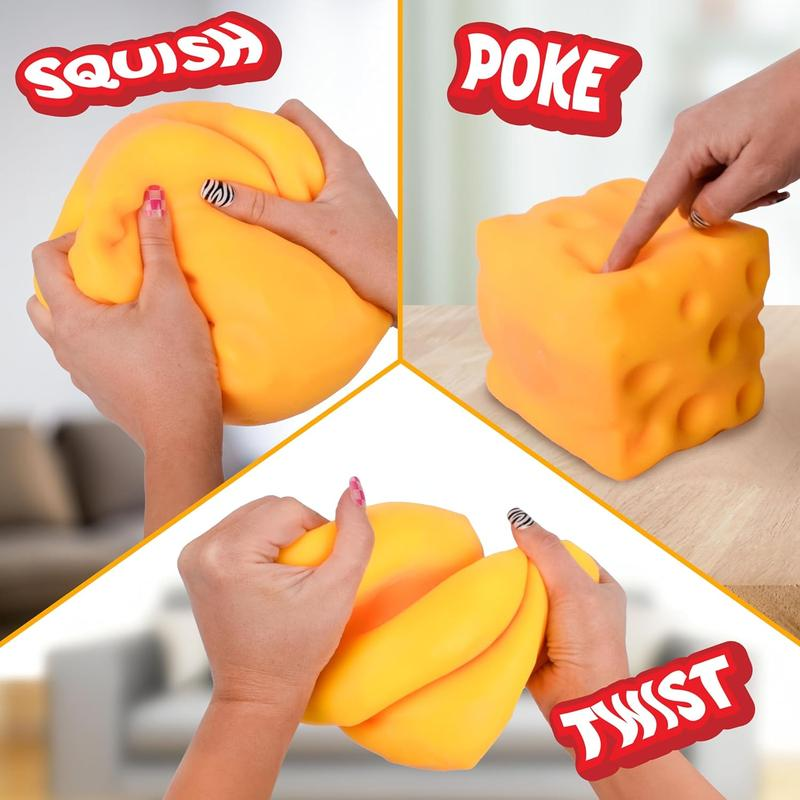 Yellow Cheese Squishy Sensory Toy