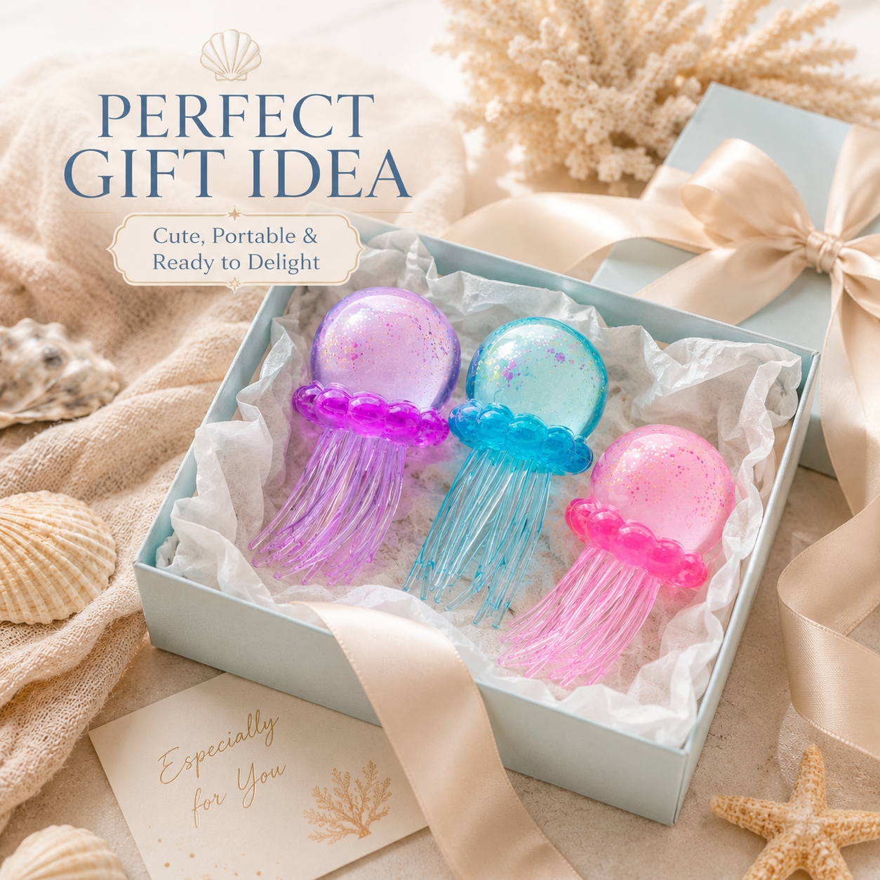 Cute Jellyfish Gel Squishy Fidget Toy
